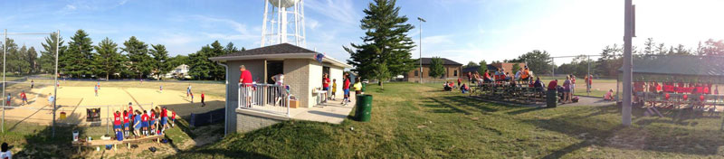 Photo of softball fields